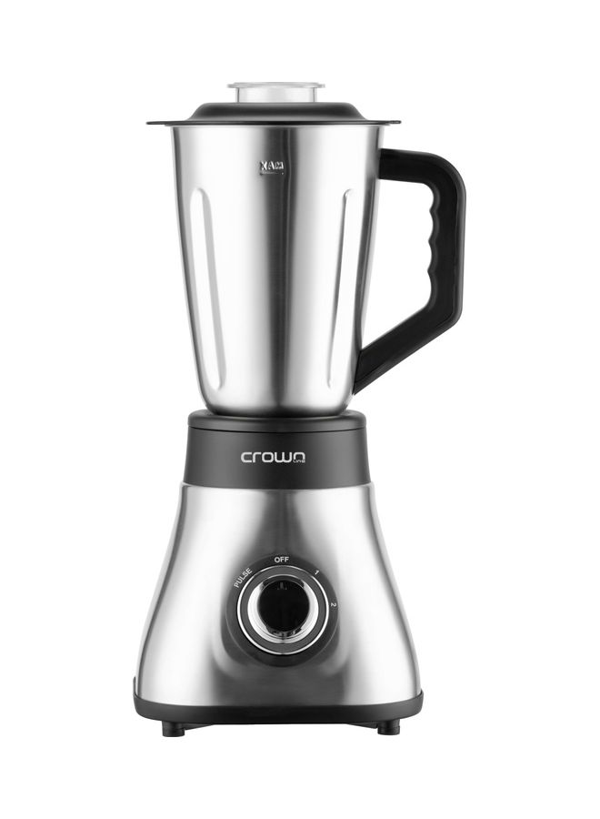 كراون لاين طقم خلاط 3 في 1 من الاستانلس ستيل 600.0 W BL-295 أسود/ فضي  - Image 2