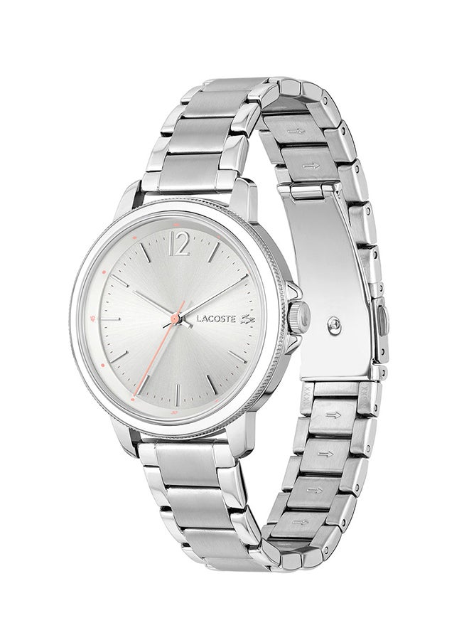LACOSTE Women's Slice  Silver White Dial Watch - 2001200  - Image 3