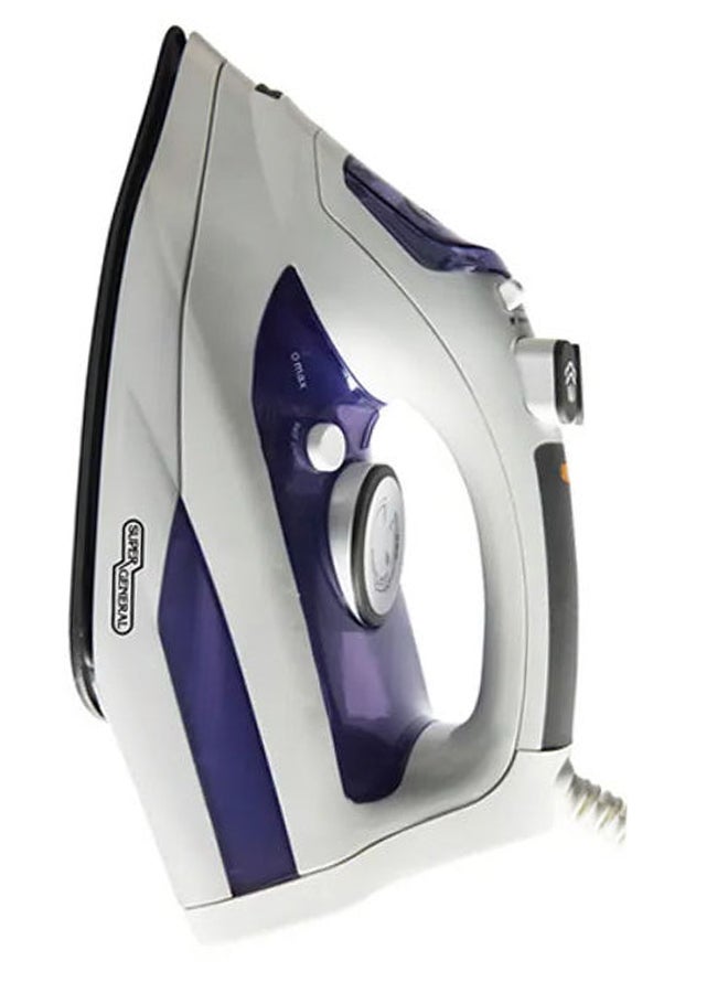 SUPER GENERAL Steam Iron, 1800W to 2200W Power, 300ml Water Tank Capacity, Non-Stick Base 300 ml 2200 W KSGI-35SC Purple  - Image 2