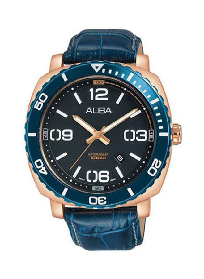 Alba - Men's Hand Watch Active Leather Strap AG8H96X - Image 1
