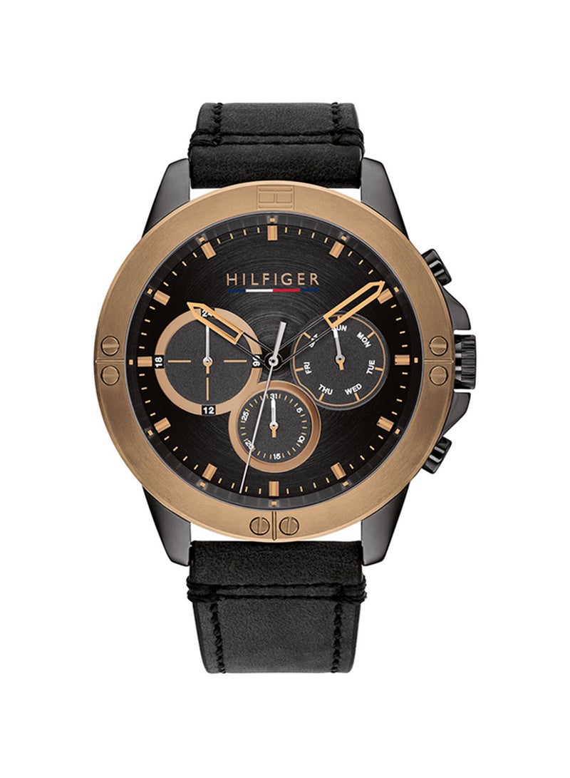 TOMMY HILFIGER Men's Harley  Black Dial Watch - 1791893  - Image 1