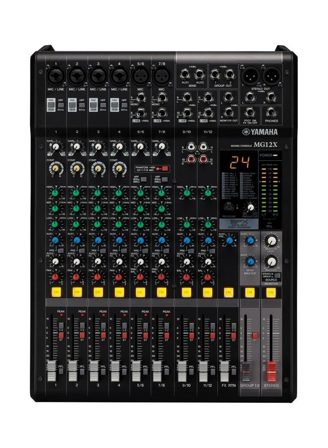 12-channel Stereo Mixer with Effects MG12X CV Black - v1663137243/N53350337A_1