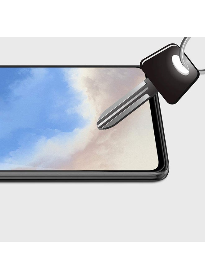 مارجون لاصقة حماية من الزجاج المقوى ثلاثي الأبعاد للشاشة لهاتف ون بلس 7 أسود / شفاف - Image 3