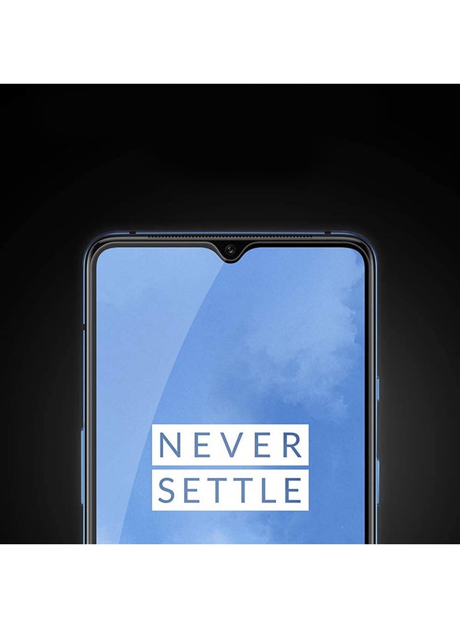 مارجون لاصقة حماية من الزجاج المقوى ثلاثي الأبعاد للشاشة لهاتف ون بلس 7 أسود / شفاف - Image 4