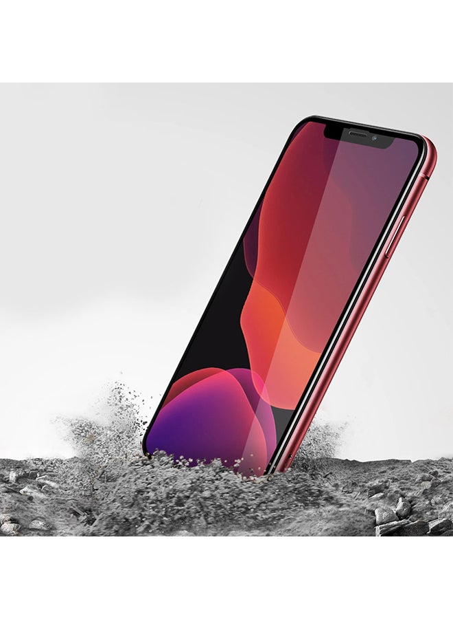 MARGOUN Tempered Glass Screen Protector For Apple iPhone 12 Pro Max Black/Clear - Image 3