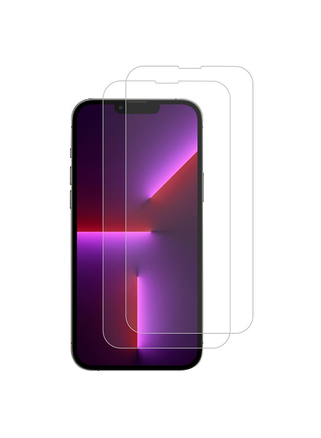 MARGOUN 2-Pack Max Shieldz Tempered Glass Screen Protector for iPhone 13 Pro/13 Clear  - Image 1