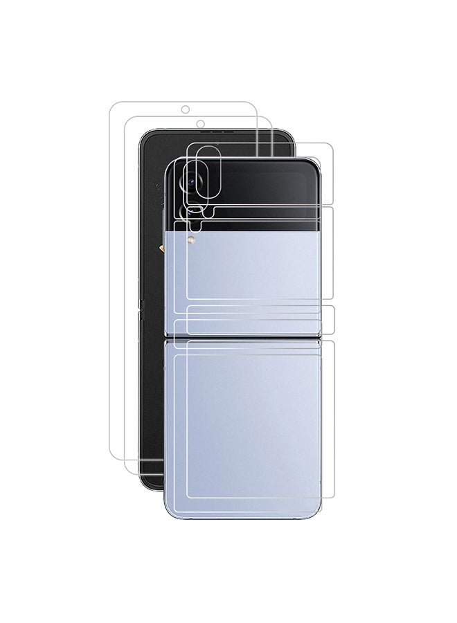 MARGOUN 2Pack for Samsung Galaxy Z Flip 4 Screen Protector Full Coverage Front and Back Protector Film HD Anti-Scratch Flexible Hydrogel Clear TPU Film Clear - Image 1