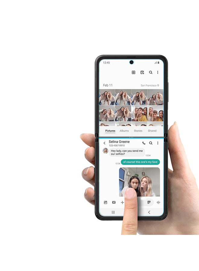 MARGOUN 2Pack for Samsung Galaxy Z Flip 4 Screen Protector Full Coverage Front and Back Protector Film HD Anti-Scratch Flexible Hydrogel Clear TPU Film Clear - Image 3