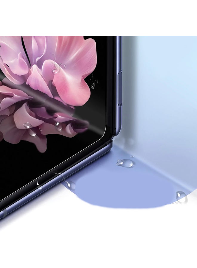 MARGOUN 2Pack for Samsung Galaxy Z Flip 4 Screen Protector Full Coverage Front and Back Protector Film HD Anti-Scratch Flexible Hydrogel Clear TPU Film Clear - Image 4