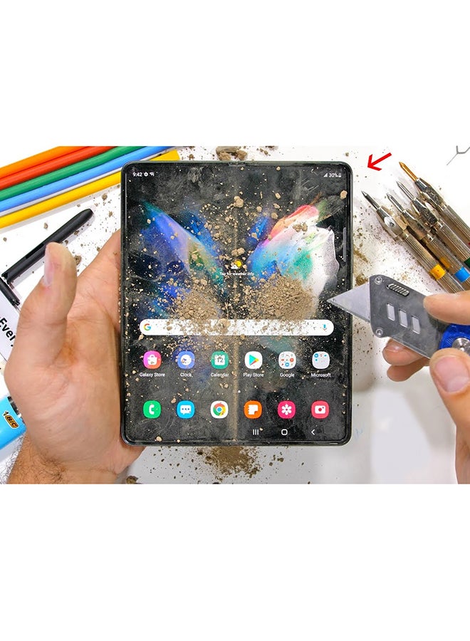 MARGOUN - Samsung Galaxy Z Fold 4 Screen Protector Full Coverage Front and Back Protector Film HD Anti-Scratch Flexible Hydrogel Clear TPU Film Clear - Image 1