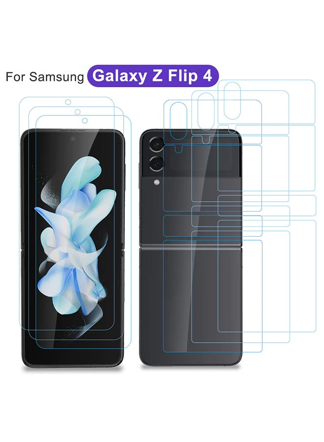 MARGOUN 3Pack for Samsung Galaxy Z Flip 4 Screen Protector Full Coverage Front and Back Protector Film HD Anti-Scratch Flexible Hydrogel Clear TPU Film Clear - Image 2