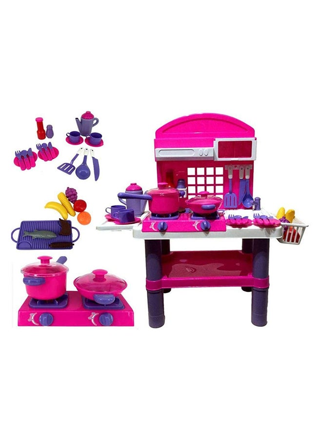 Lightweight Authentic Detailing Rich Unique Design Pretend Kitchen Play Set - Image 2
