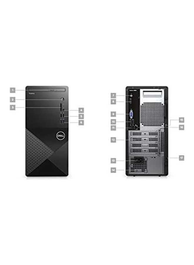 DELL - Vostro 3888 Business Tower PC, Core i5-10400 Processer/16GB RAM/256GB SSD + 1TB HDD/Intel UHD Graphics/Windows 10 Pro Black - Image 1