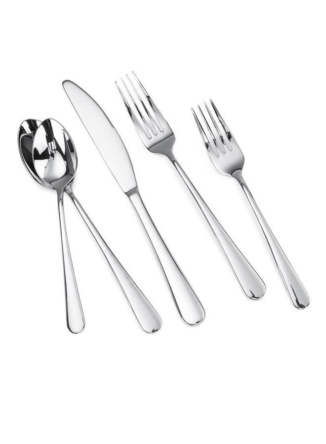 هوم تاون طقم أدوات مائدة بتصميم غير لامع من تشكيلة فوج، مكون من 5 قطع - Image 4