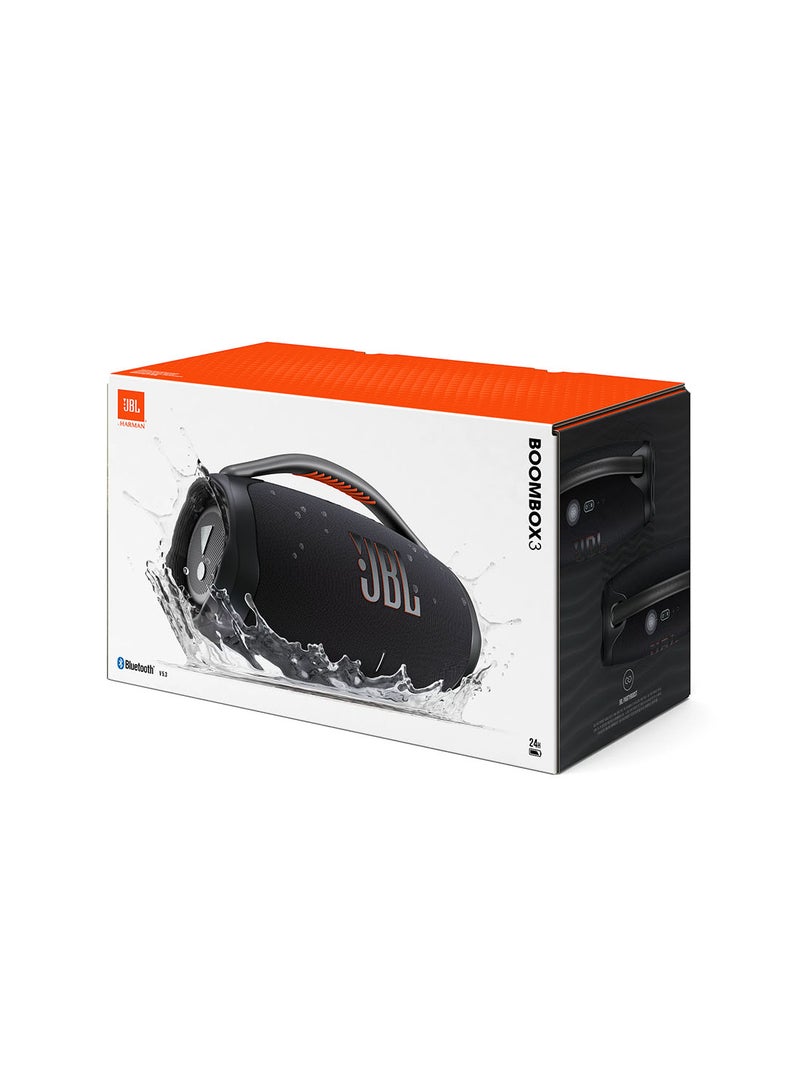 JBL - Boombox 3 Portable Speaker With Massive  Signature Pro Sound Black - Image 1