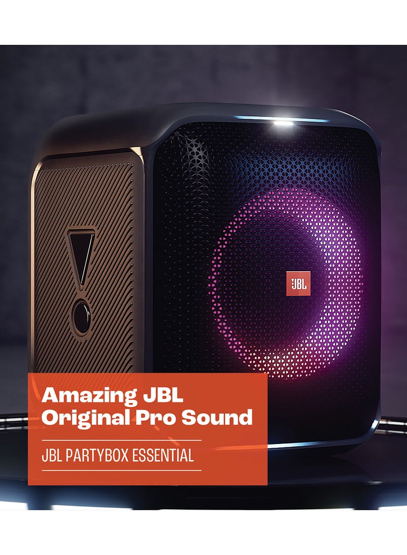 جي بي إل مكبر صوت بارتي بوكس ​​إنكور إسنشيال بتصميم محمول للحفلات أسود - Image 5