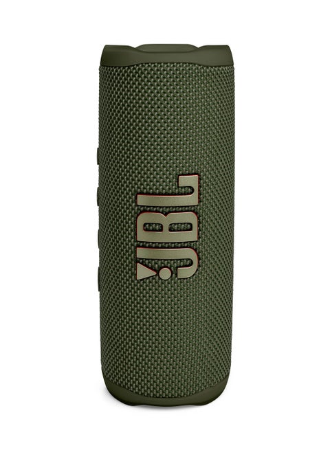 Flip 6 Portable IP67 Waterproof Speaker With Bold  Original Pro Sound Green
