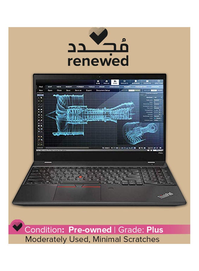 Lenovo Renewed - Thinkpad P52s Workstation Gaming Laptop With 15.6-Inch Display,Intel Core i7 Processor/8th Gen/16GB RAM/512GB SSD/2GB Nvidia Quadro P500 Graphics English Black - Image 1