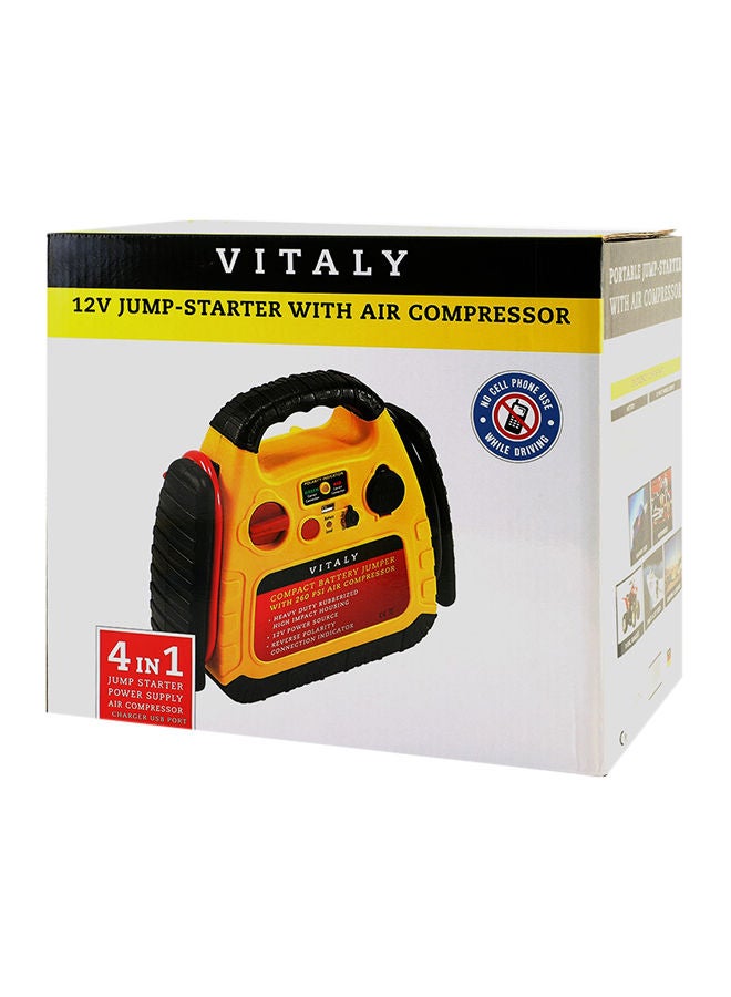 VITALY - 4-In-1 Jump Starter With Air Compressor - Image 1