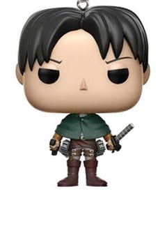 فانكو سلسلة مفاتيح بشخصية بوب Attack On Titan - ليفي كيشاين  - Image 5