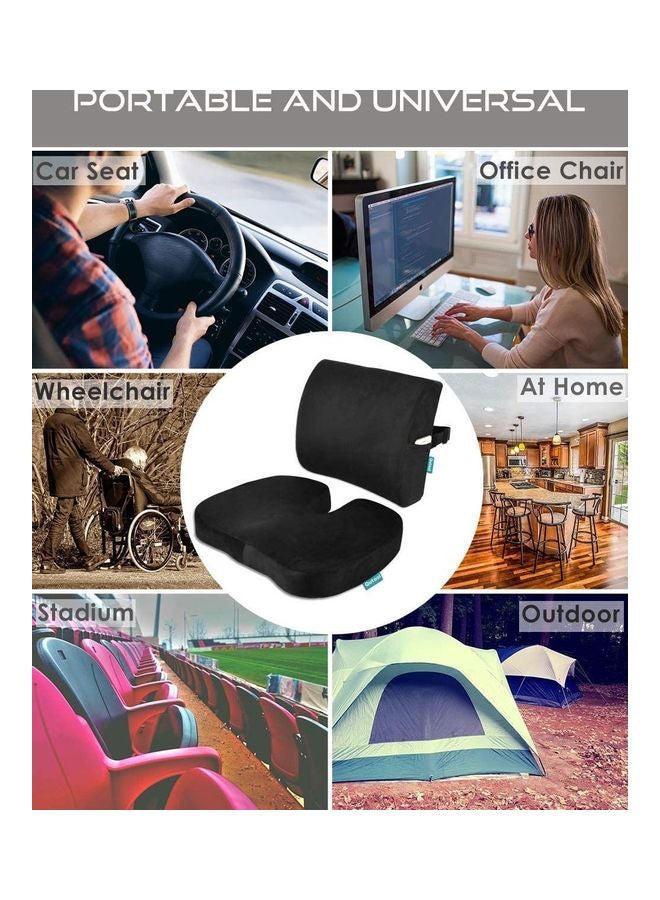 Generic Seat Cushion And Lumbar Support Pillow  - Image 3