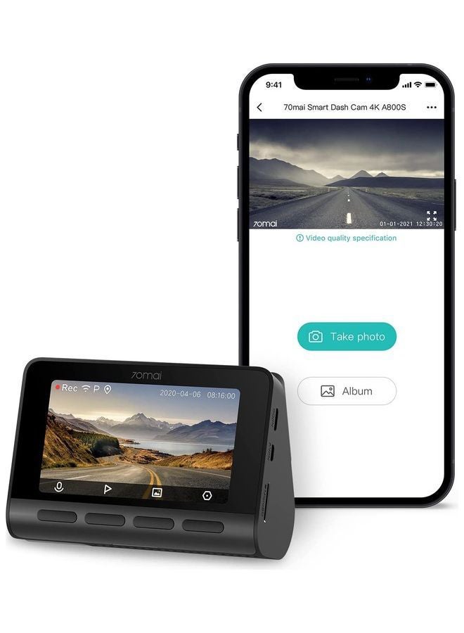 4K Smart Dash Cam A800S Front only 