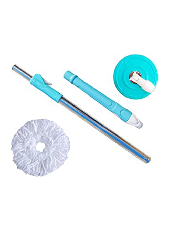 Stainless Steel Plastic Mop Rod Stick with 360 Degree Rotating Floor Cleaning Mop Multicolour - Image 3