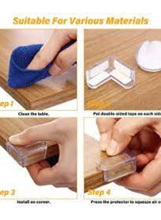 Generic - Children Safety Table Corner Guard, 4 Piece Clear - Image 1