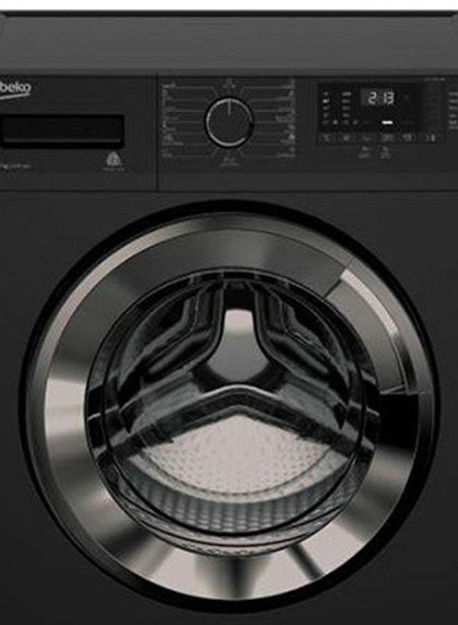 بيكو 1000 دورة في الدقيقة - شاشة رقمية - باب XL كروم - (Xpress) 7 كجم WTV 7512 XBCI أسود - Image 4