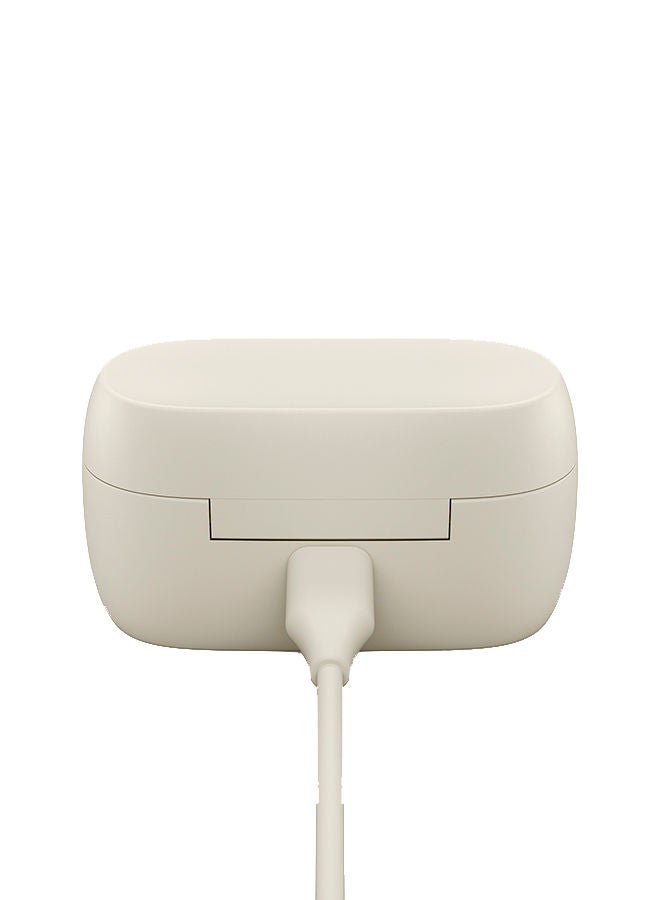 Jabra - Elite 3 In Ear Wireless Bluetooth Earbuds – Noise Isolating True Wireless Buds with 4 Built-in Microphones for Clear Calls, Rich Bass, Customizable Sound, and Mono Mode Light Beige - Image 1