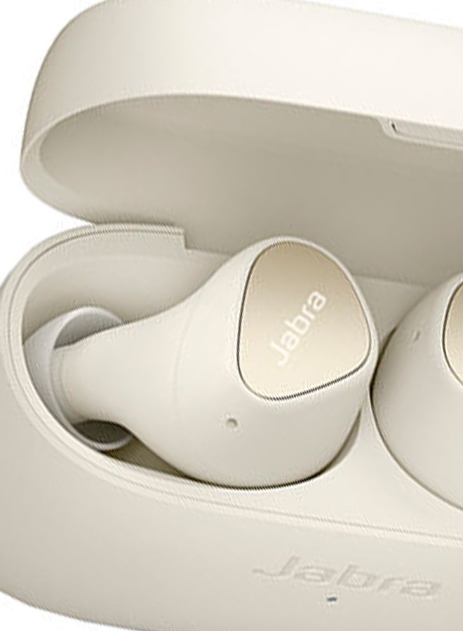 Jabra - Elite 3 In Ear Wireless Bluetooth Earbuds – Noise Isolating True Wireless Buds with 4 Built-in Microphones for Clear Calls, Rich Bass, Customizable Sound, and Mono Mode Light Beige - Image 1