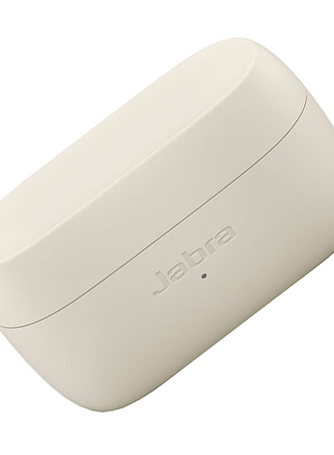 Jabra - Elite 3 In Ear Wireless Bluetooth Earbuds – Noise Isolating True Wireless Buds with 4 Built-in Microphones for Clear Calls, Rich Bass, Customizable Sound, and Mono Mode Light Beige - Image 1