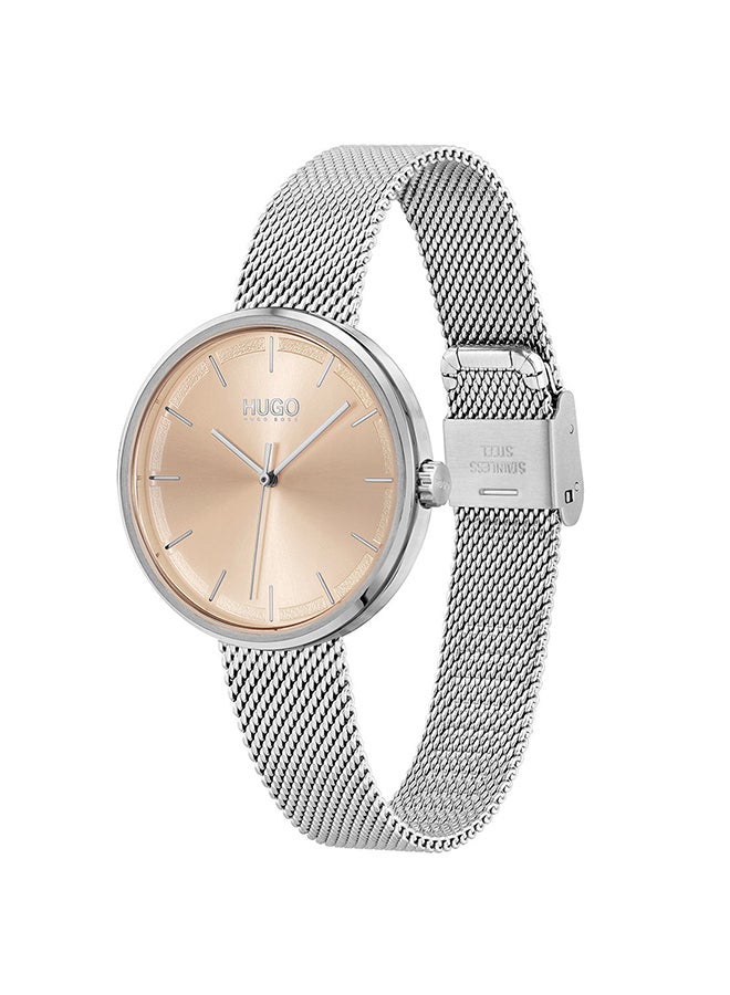 HUGO BOSS Women's #Crush  Carnation Gold Dial Watch - 1540099 - Image 3