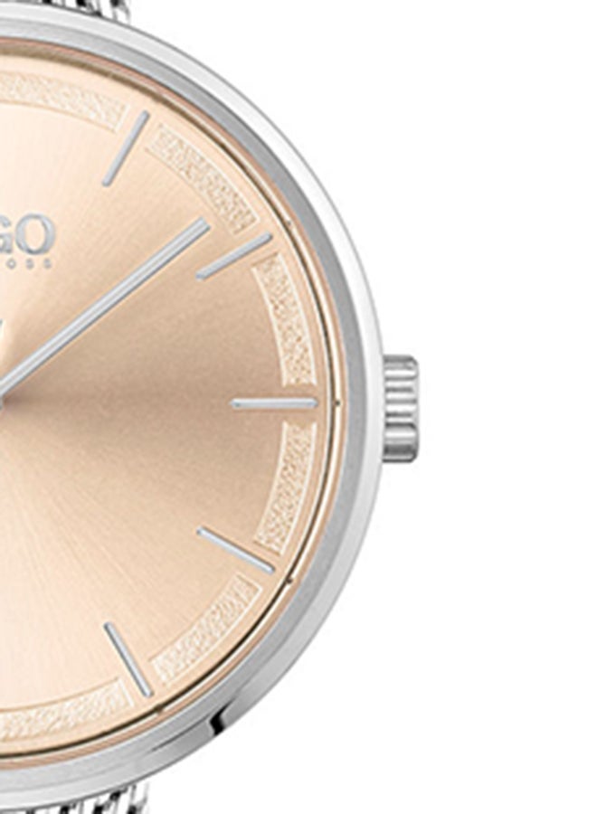 HUGO BOSS Women's #Crush  Carnation Gold Dial Watch - 1540099 - Image 4