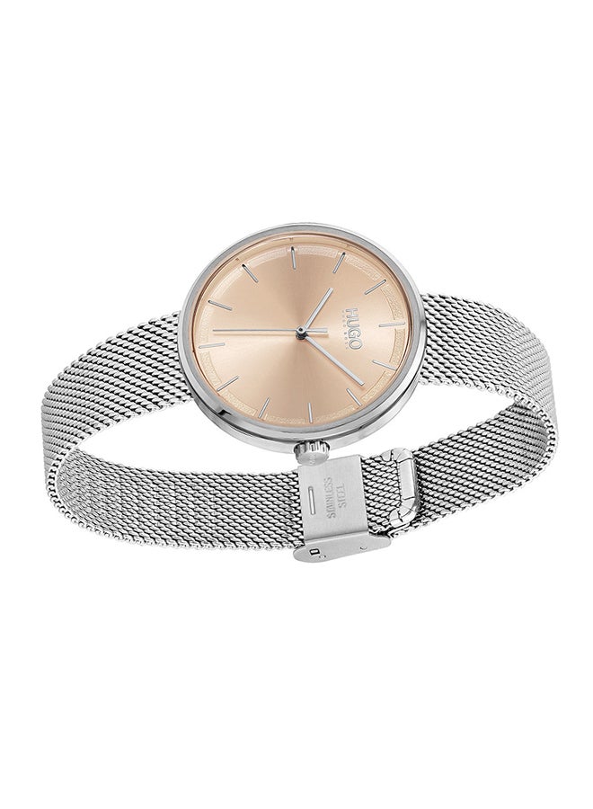 HUGO BOSS Women's #Crush  Carnation Gold Dial Watch - 1540099 - Image 5