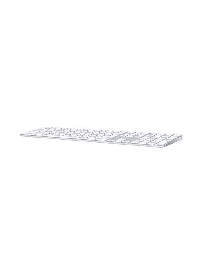 Apple - Magic Keyboard with Touch ID and Numeric Keypad (for Mac computers with silicon) - US English Silver - Image 1