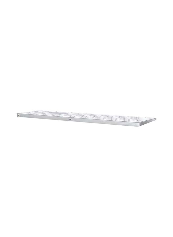 Apple - Magic Keyboard with Touch ID and Numeric Keypad (for Mac computers with silicon) - US English Silver - Image 1