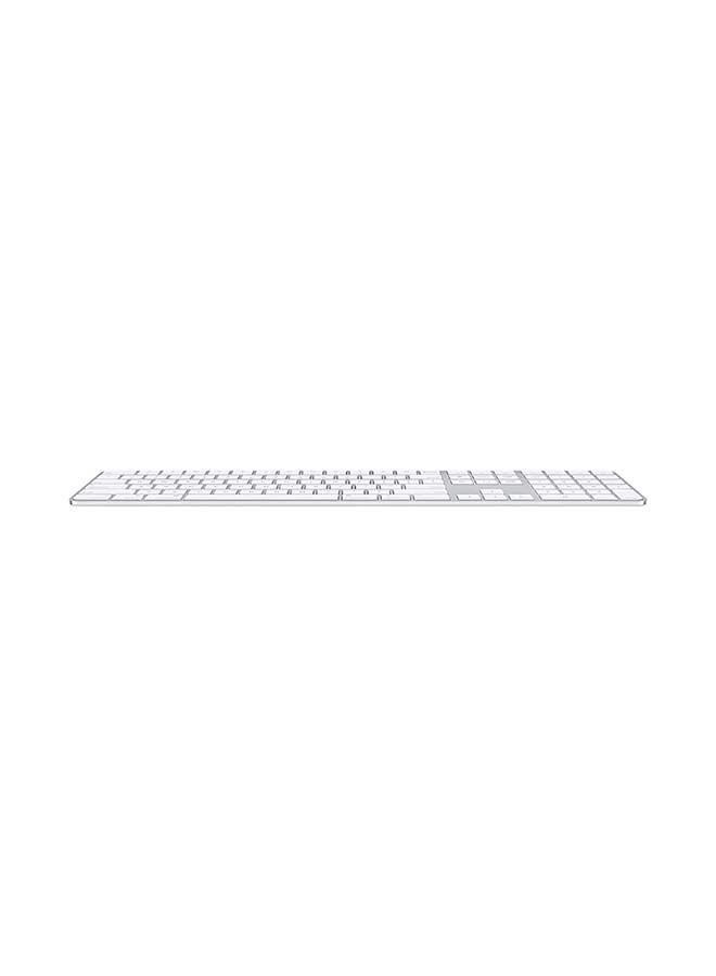 Apple - Magic Keyboard with Touch ID and Numeric Keypad (for Mac computers with silicon) - US English Silver - Image 1