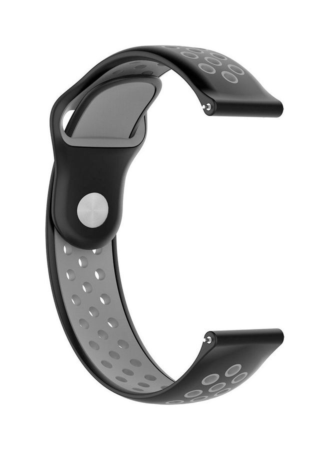MARGOUN Samsung Galaxy Watch 5 / Galaxy Watch 5 Pro Band Silicone Replacement Strap 20mm Compatible with Galaxy Watch5 (44mm/40mm) Galaxy Watch5 Pro (45mm) Black/Grey  - Image 4