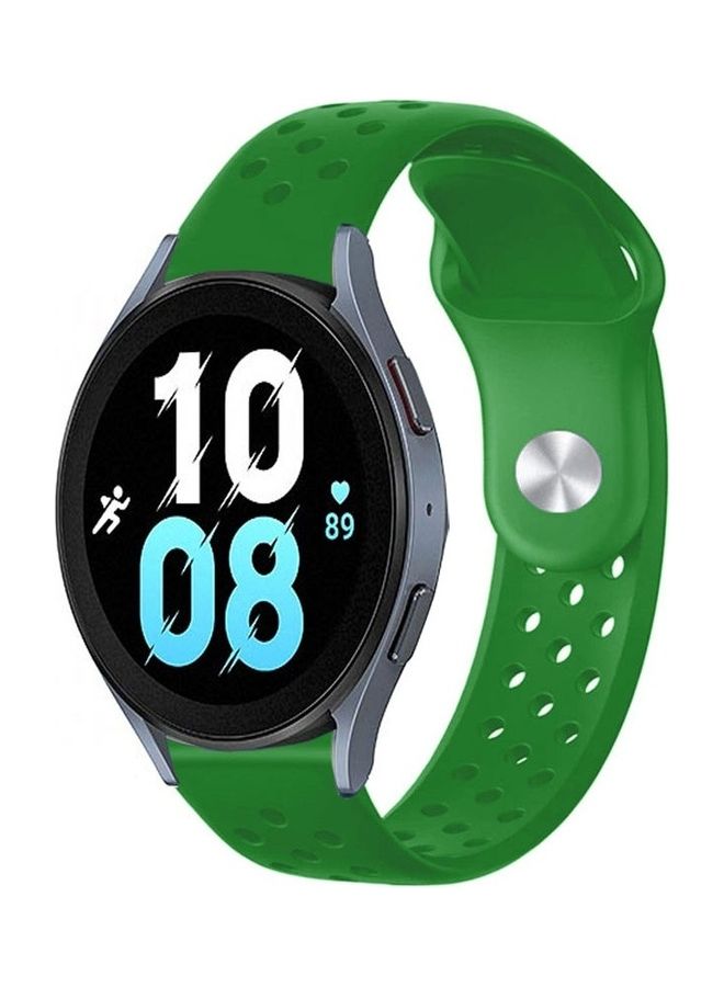 MARGOUN Samsung Galaxy Watch 5 / Galaxy Watch 5 Pro Band Silicone Replacement Strap 20mm Compatible with Galaxy Watch5 (44mm/40mm) Galaxy Watch5 Pro (45mm) Green  - Image 1