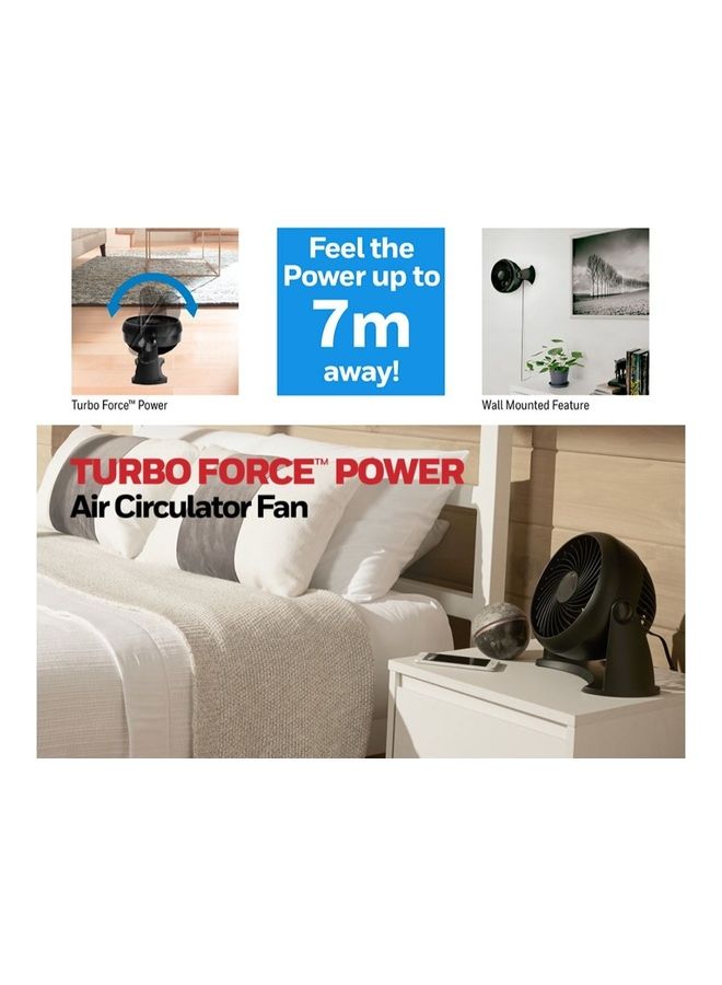 Honeywell - TurboForce Power Fan, Quiet Operation Cooling, 90° Variable Tilt, 3 Speed Settings, Wall Mount Feature, Table Fan 30 W HT900EV1 Black - Image 1