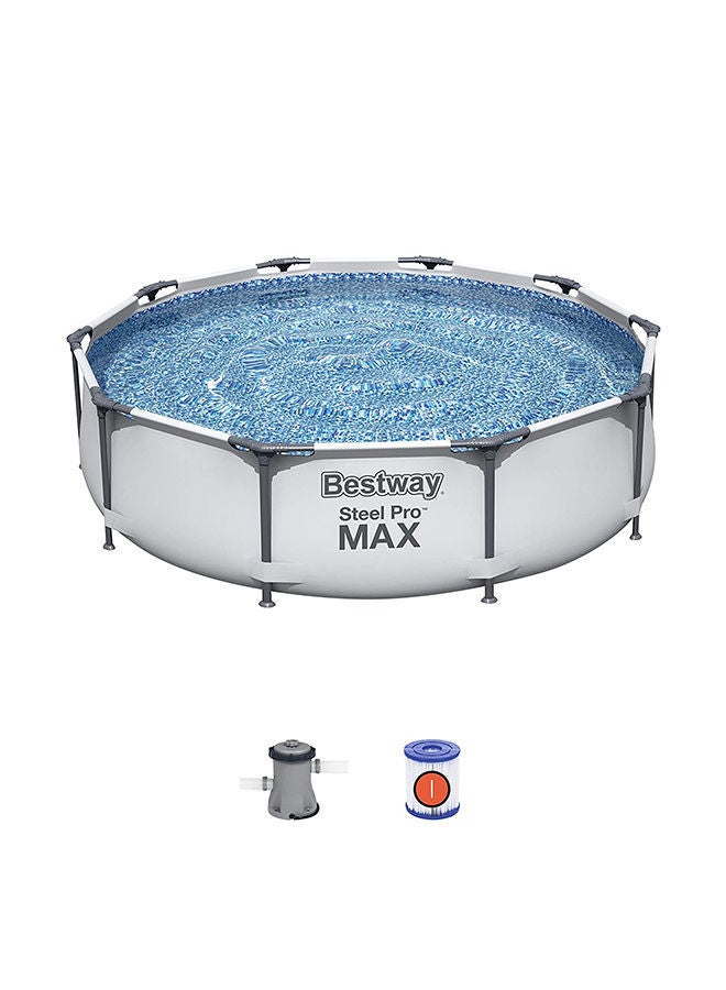 Bestway Inflatable Steel Pro Max  Swimming Pool With Accessories 305x305x76cm - Image 1