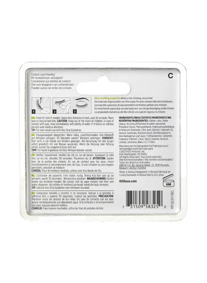 KISS - Strip Lash Adhesive With Aloe Black - Image 1