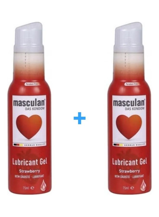 ماسكولان 2 قطعة جل تشحيم بالفراولة