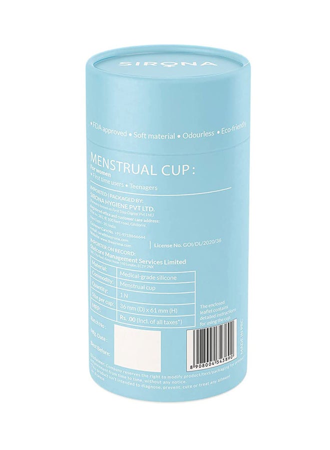 Sirona - Pad Free Periods Menstrual Cup Clear S - Image 1