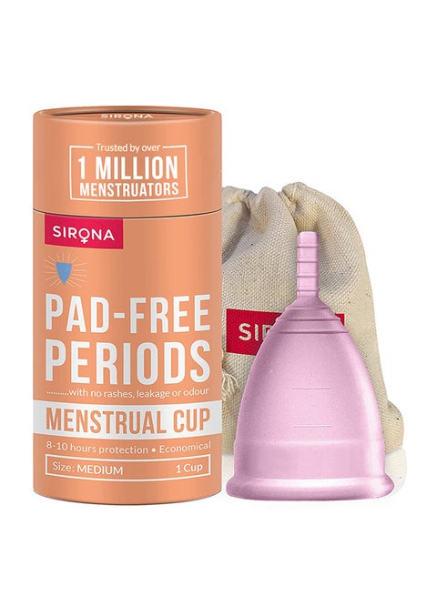 Reusable Menstrual Cup 1 Piece Clear Medium