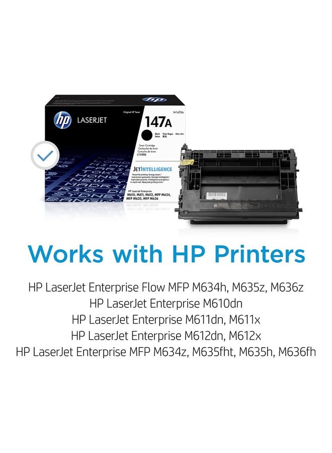 إتش بي خرطوشة حبر LaserJet الأصلية W1470A 147A، عبوة واحدة  - Image 2
