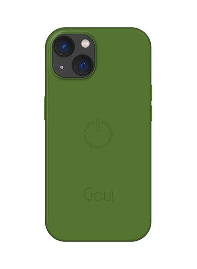Goui iPhone 14 Case – Wireless Charging Friendly, 2x Magnetic Bar for Secure Attachment, 100% Compatible with iPhone 14  , Slim & Protective Design - Olive Green  - Image 1