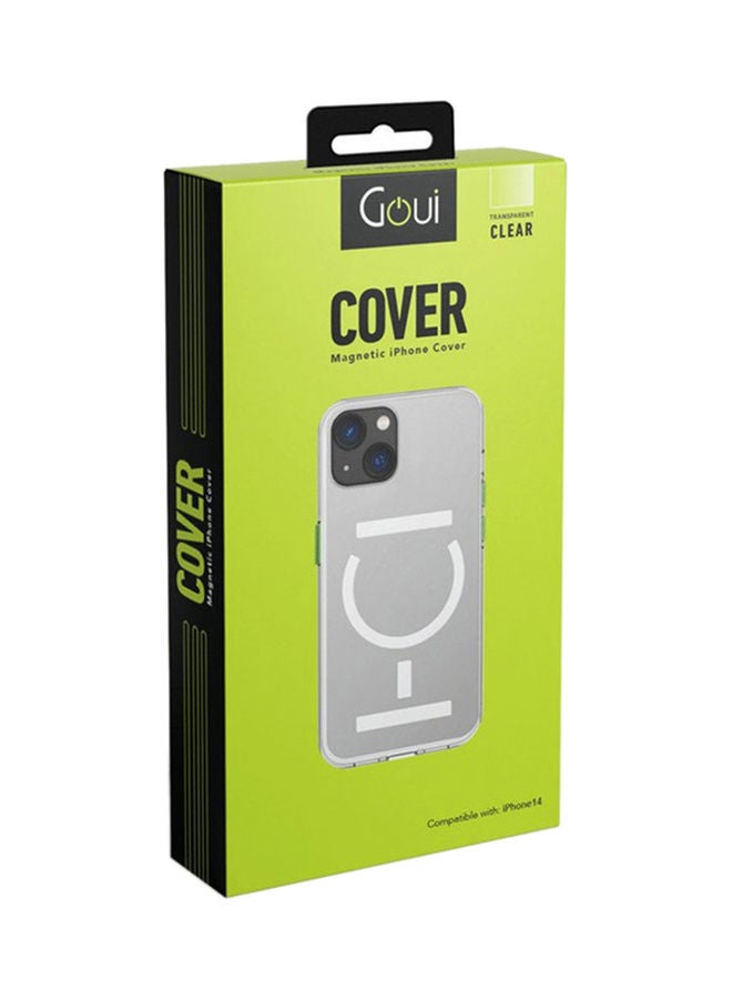 Goui - iPhone 14 Case – Wireless Charging Friendly, 2x Magnetic Bar for Secure Attachment, 100% Compatible, Slim & Protective Design - Transparent - Image 1