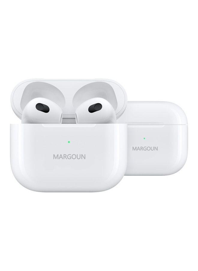 MARGOUN - Wireless Earbuds 3rd Generation TWS Bluetooth Sport In-Ear Headphones Hi-Fi Stereo Sound Noise Reduction for iOS and Android Phones White - Image 1
